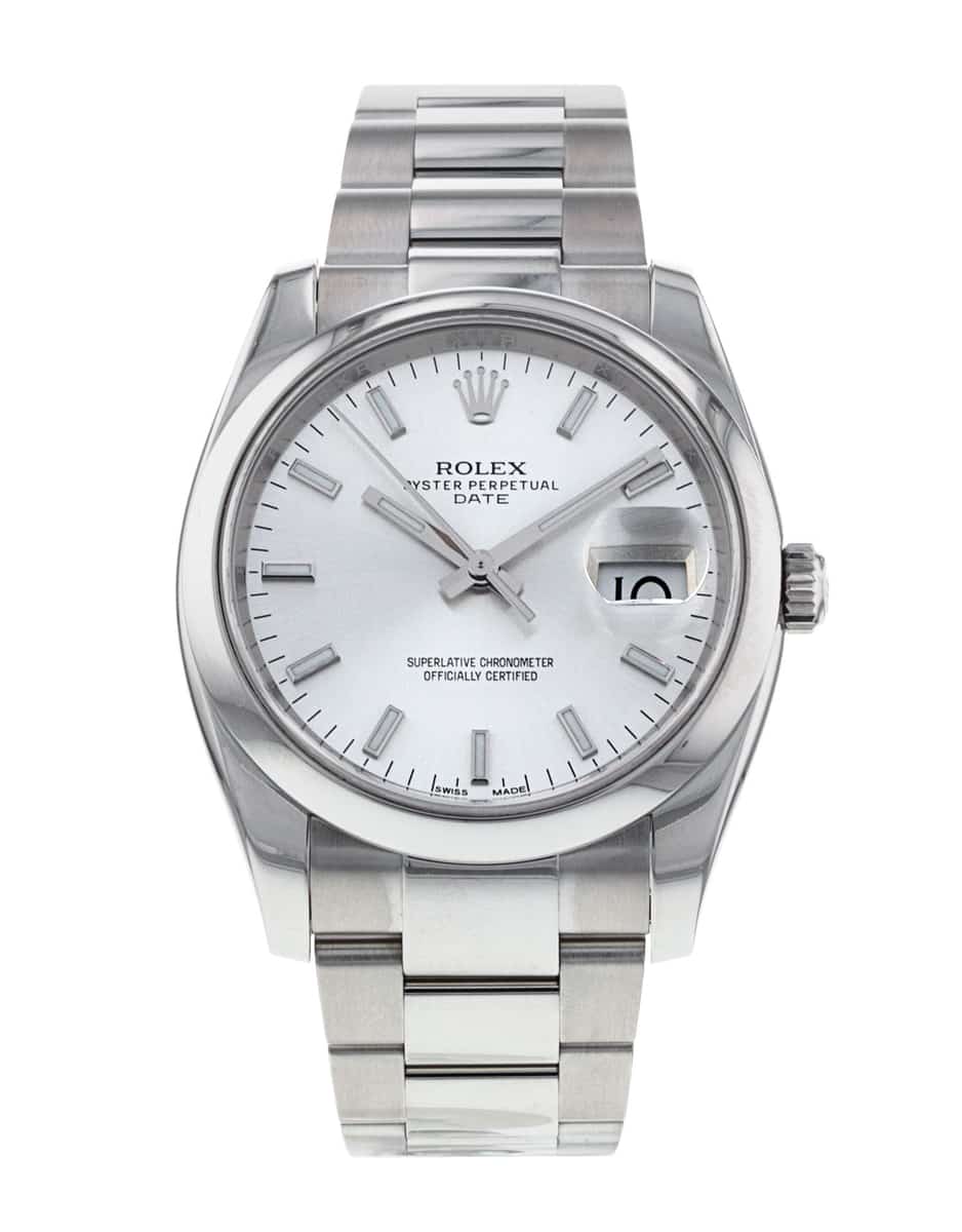 Pre Owned Rolex Oyster Perpetual Date 115200 Watch Watchfinder Co